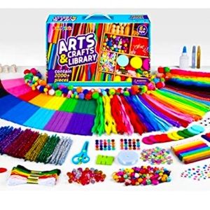 Arts and Crafts Supplies for Kids, 2000+ Piece Craft Kit. Never opened!